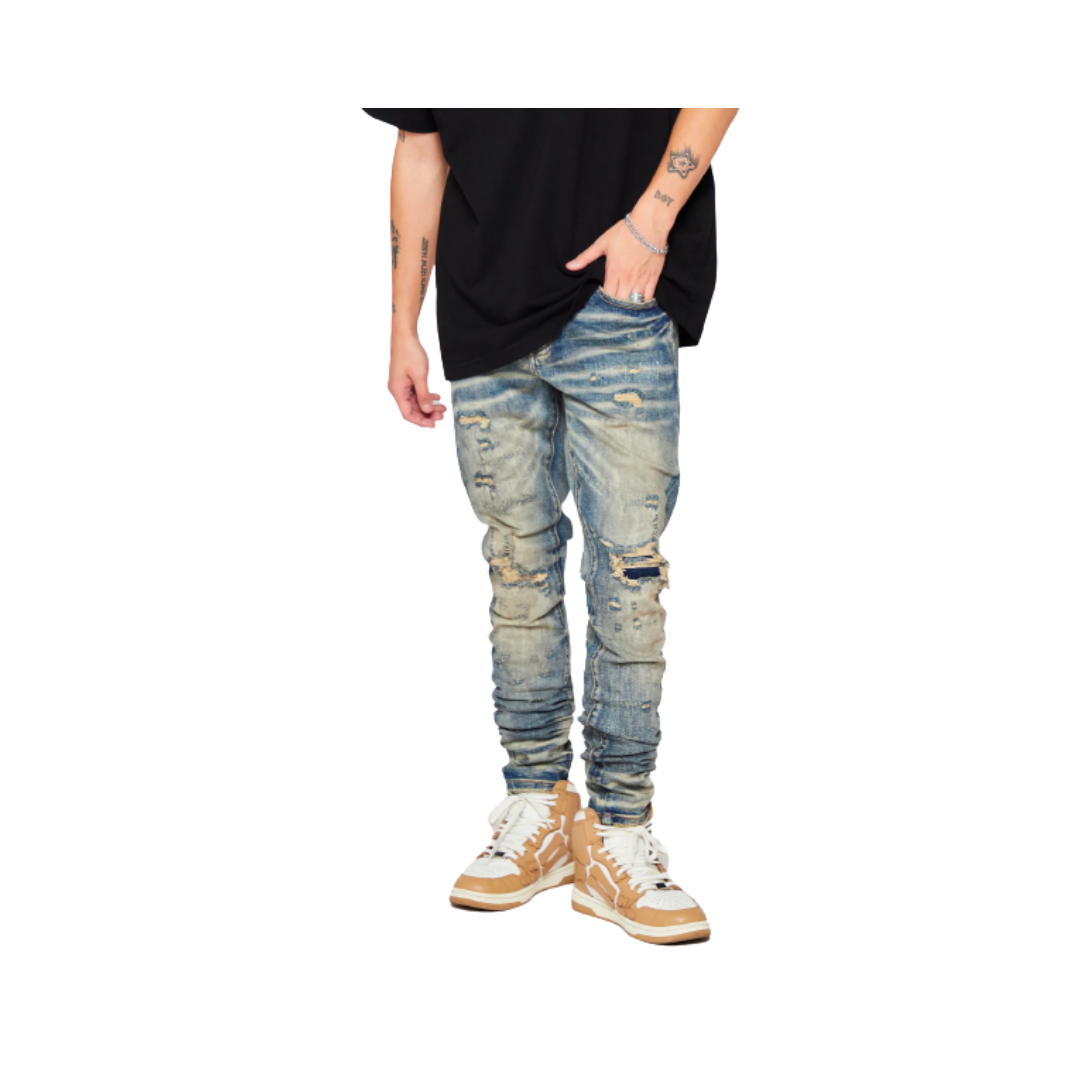 6TH NBRHD "DIRT ROAD" DENIM SKINNY