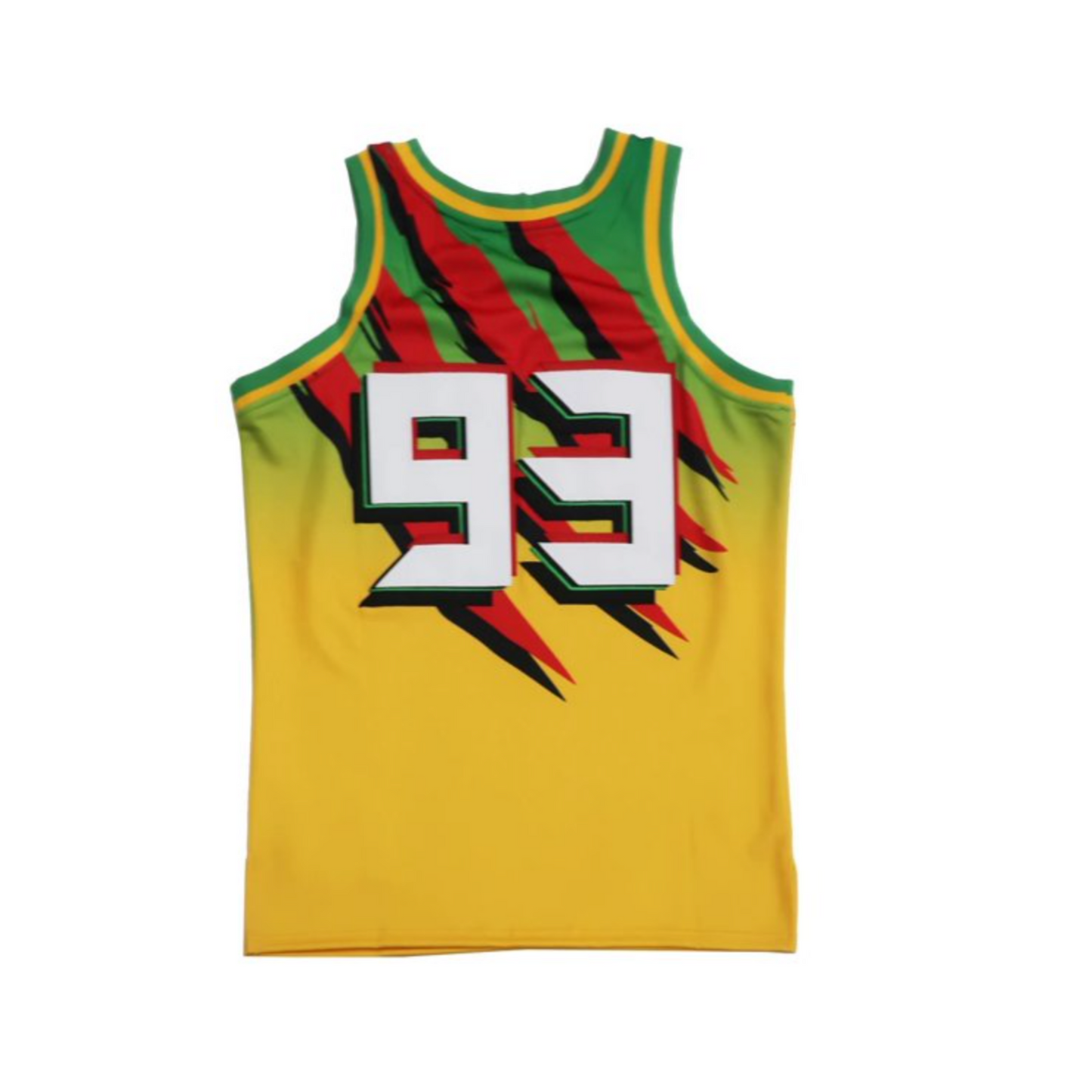 Jurassic Park Truck Men's Headgear Classics Embroidered Basketball Jersey - YellowGreen