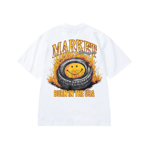 MARKET | Smiley Burnt Rubber Tee