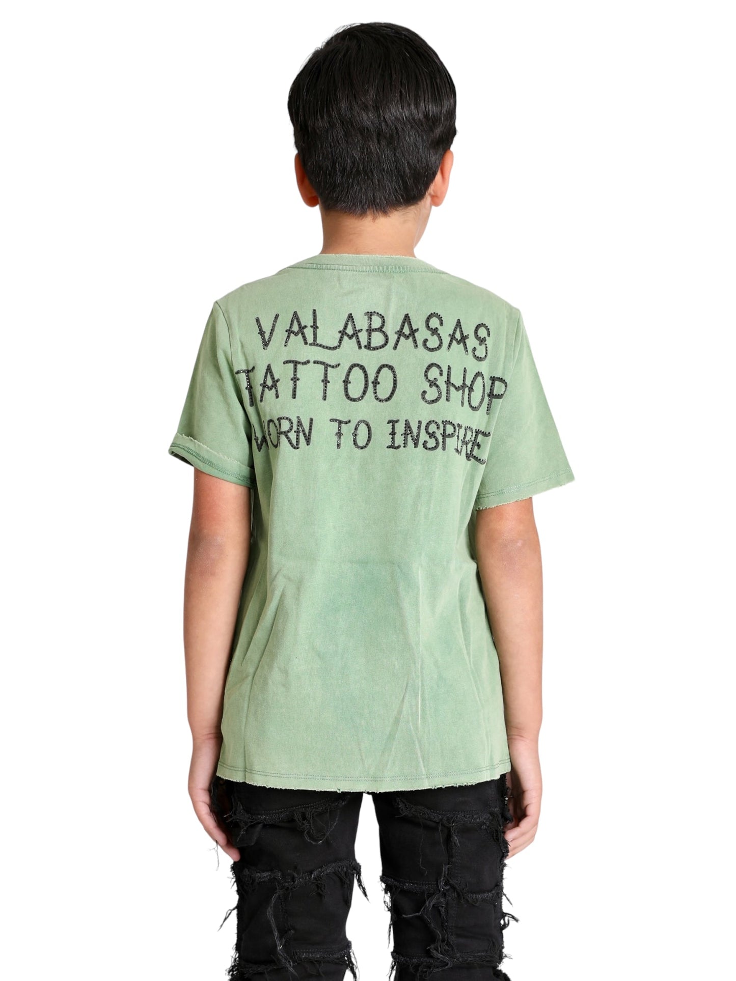 VPLAY TEE "LEGACY TAT" WASHED FIELD GREEN