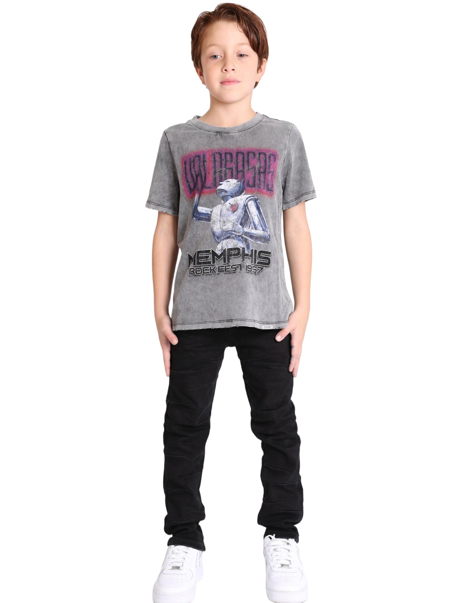 VPLAY KIDS JEANS “WEST” BLACK