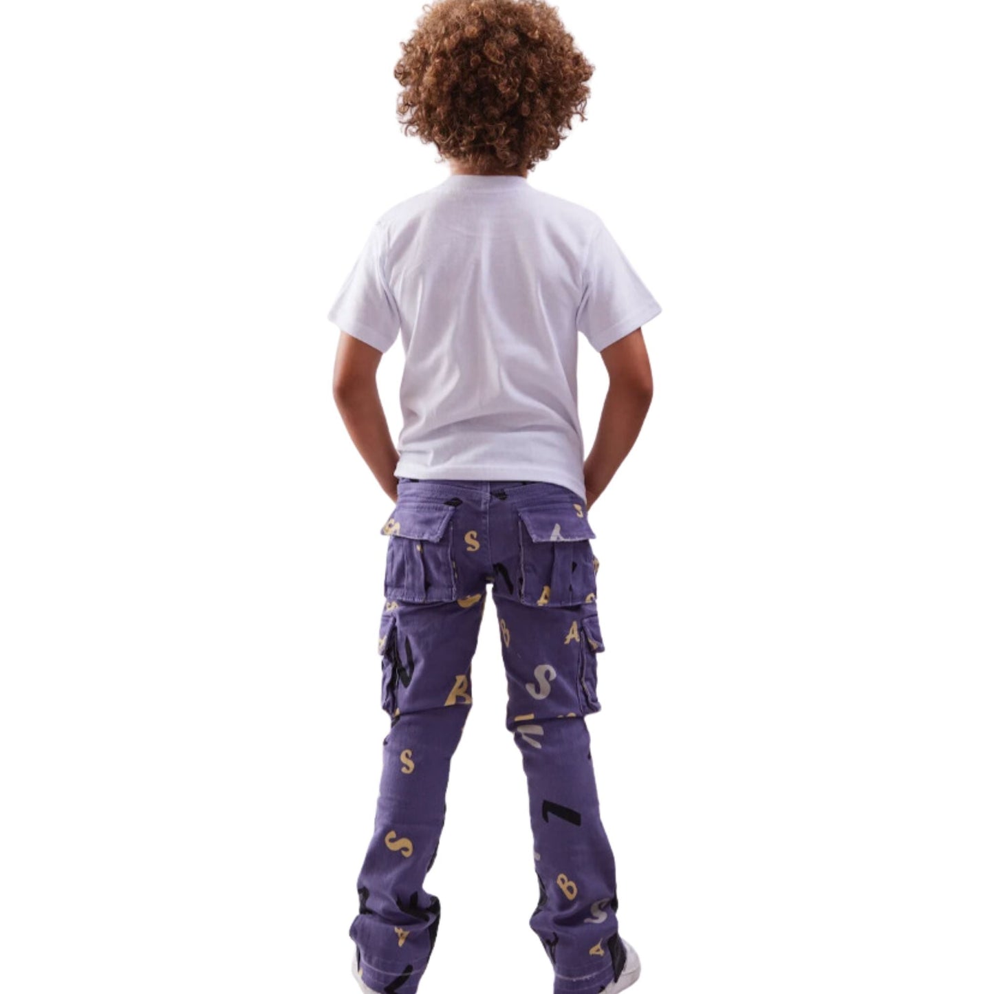 VALABASAS VPLAY PUZZLED DENIM STACKED