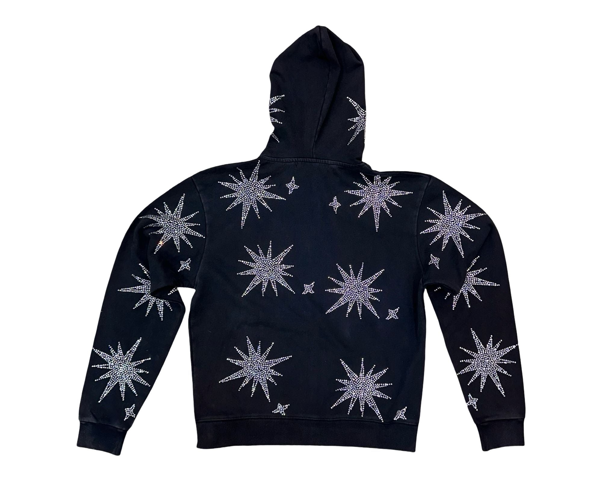 Red Poppy Men's Black Hoodie