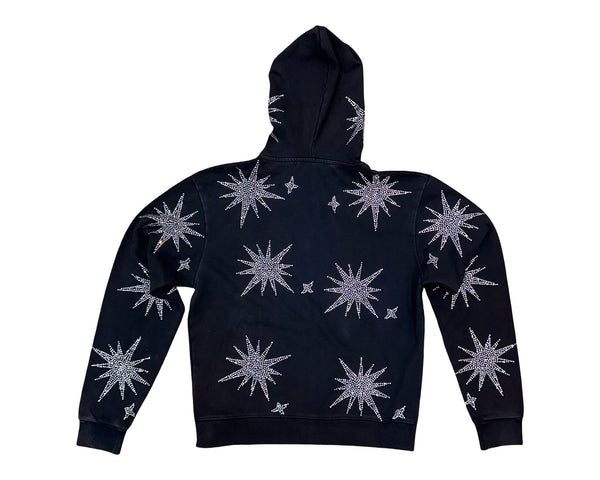 RED POPPY | Zip-Up Hoodie (Black)