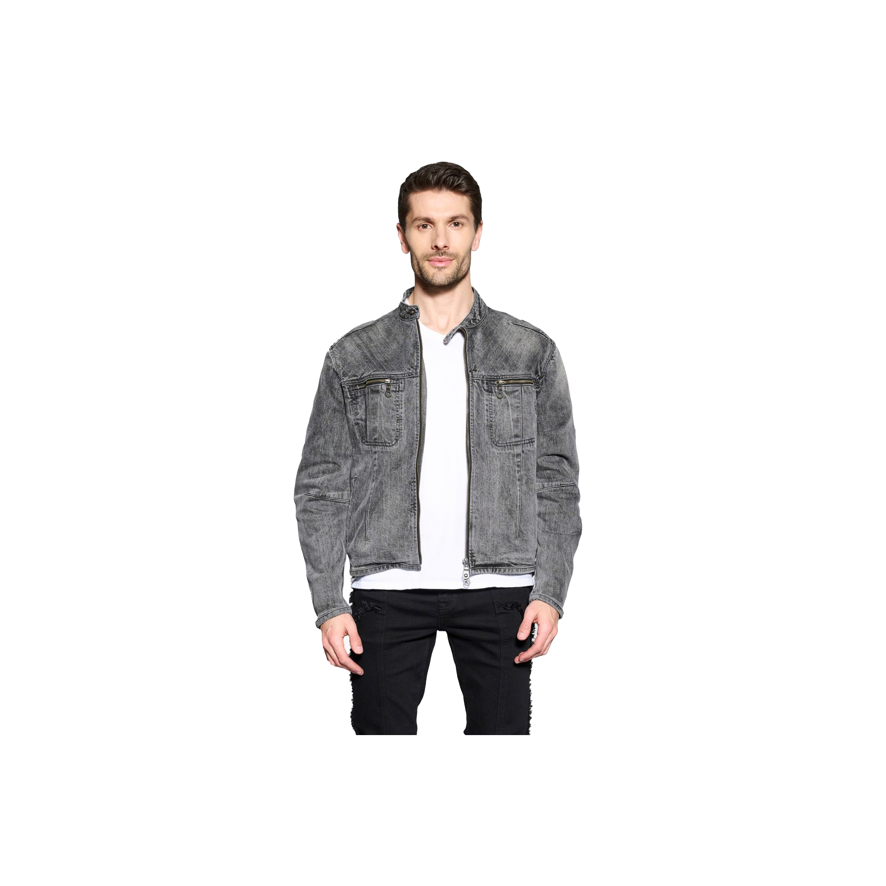 ANOM DENIM ZIP UP JACKET "SUBZERO"