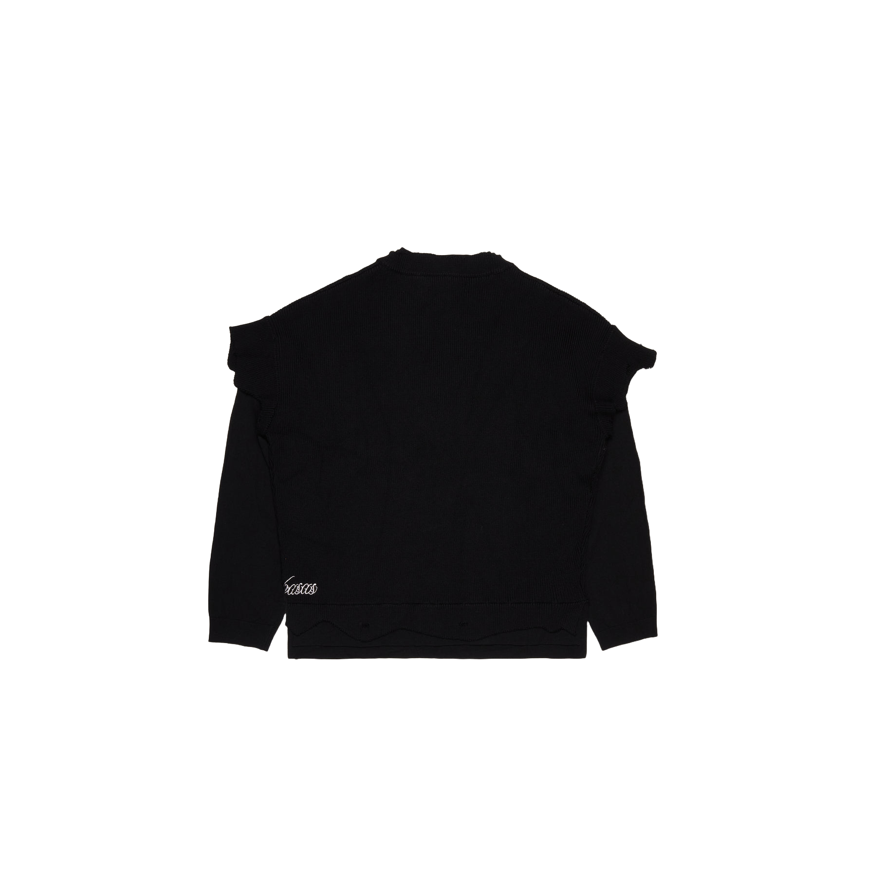 VALABASAS "WHAT" BLACK CREW NECK