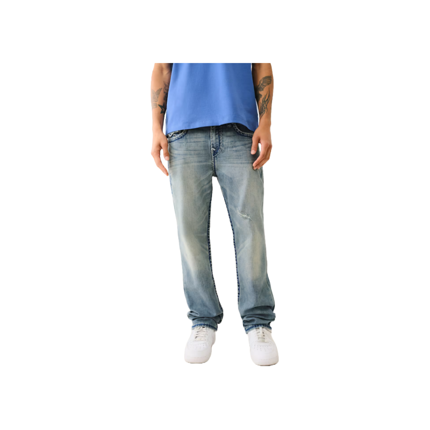 TRUE RELIGION RICKY SUPER T FLAP STRAIGHT JEAN
