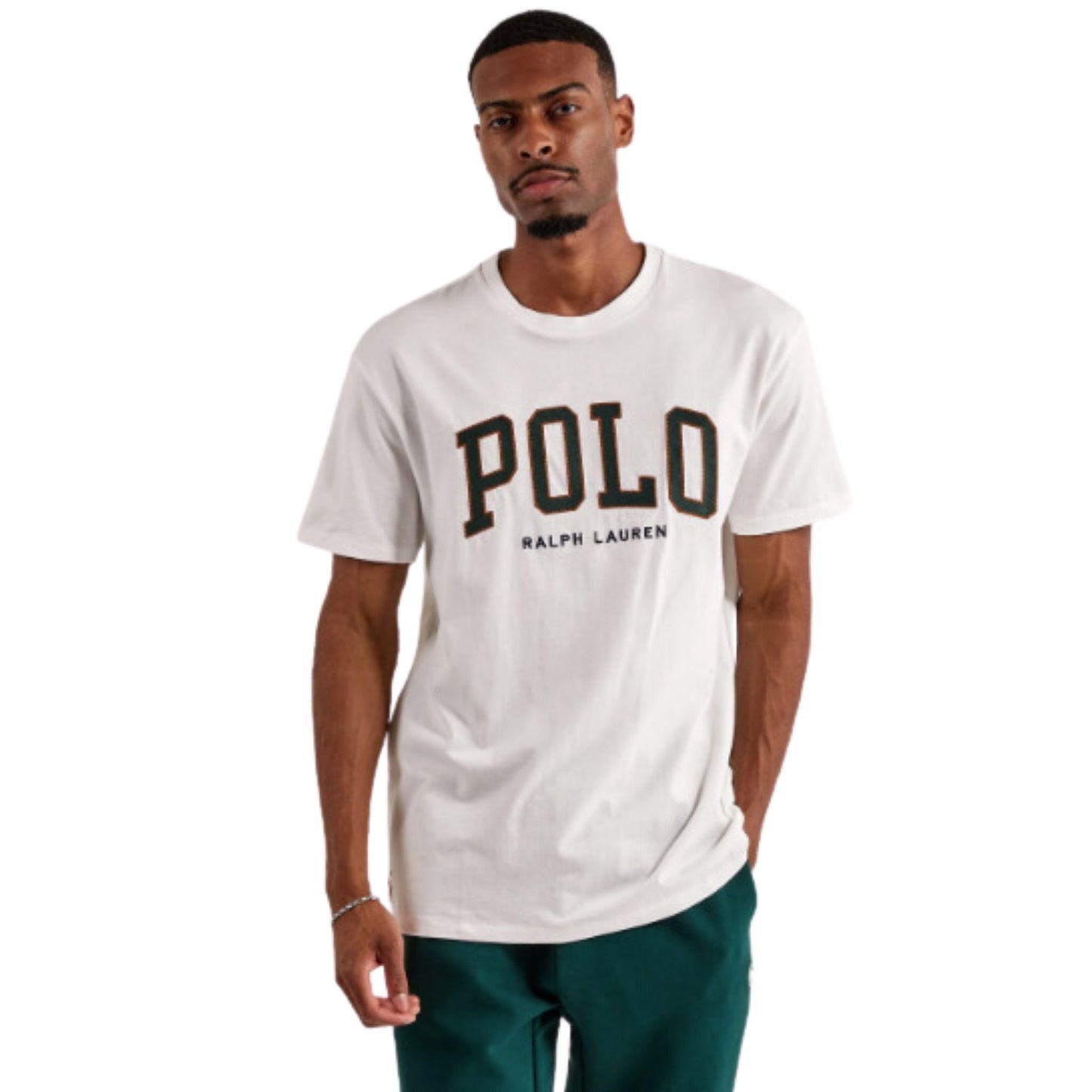 RALPH LAUREN STITCH OUTLINE LOGO TEE