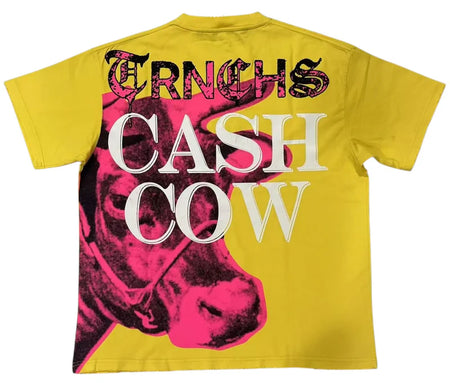 TRNCHS "CASH COW" Yellow Tee