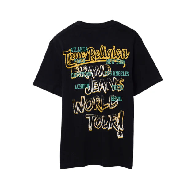 TRUE RELIGION SS CRINKLE PAINT TEE