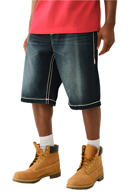 TRUE RELIGION VINNY ROPE STITCH SHORT FLAP