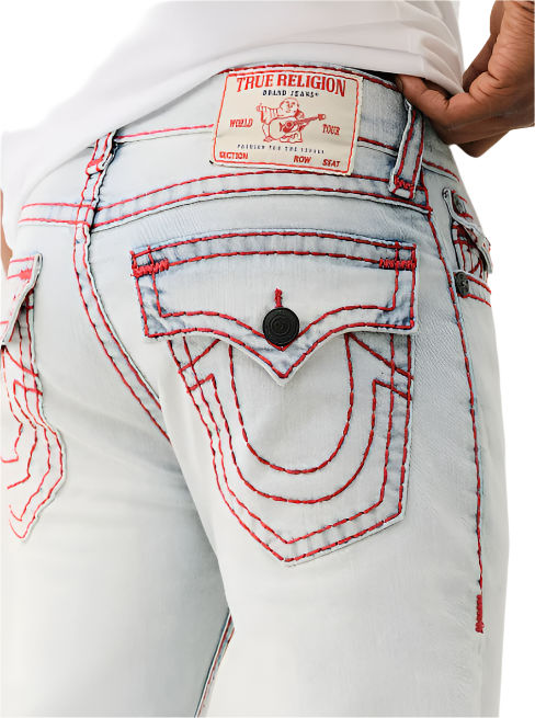 TRUE RELIGION ROCCO SUPER T FLAP SKINNY JEAN