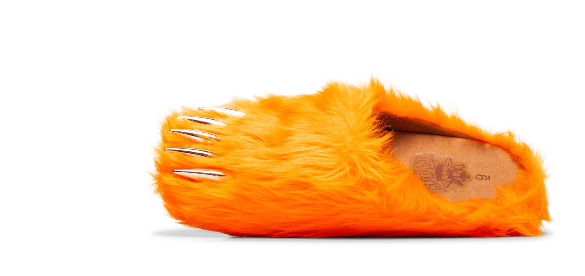 Bravest Studios x Chief Keef x Glo Gang Glorange Claw Mules xld