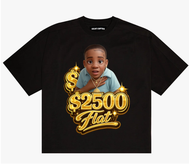 $2500 Flat graphic Tee Oversize