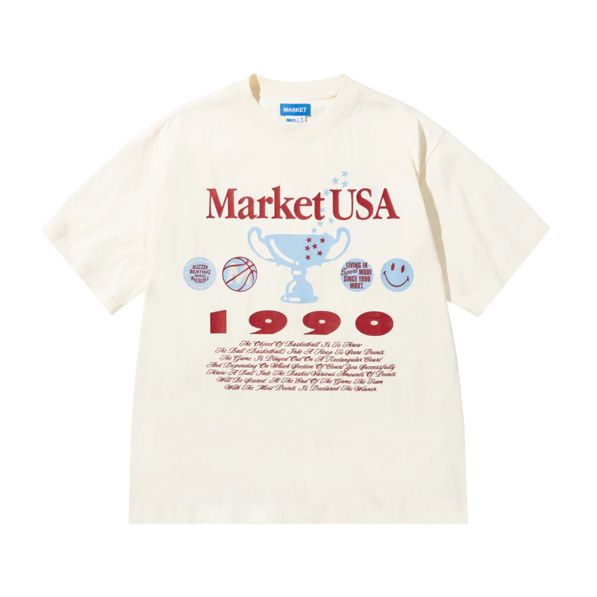 MARKET SMILEY 1990 T-SHIRT