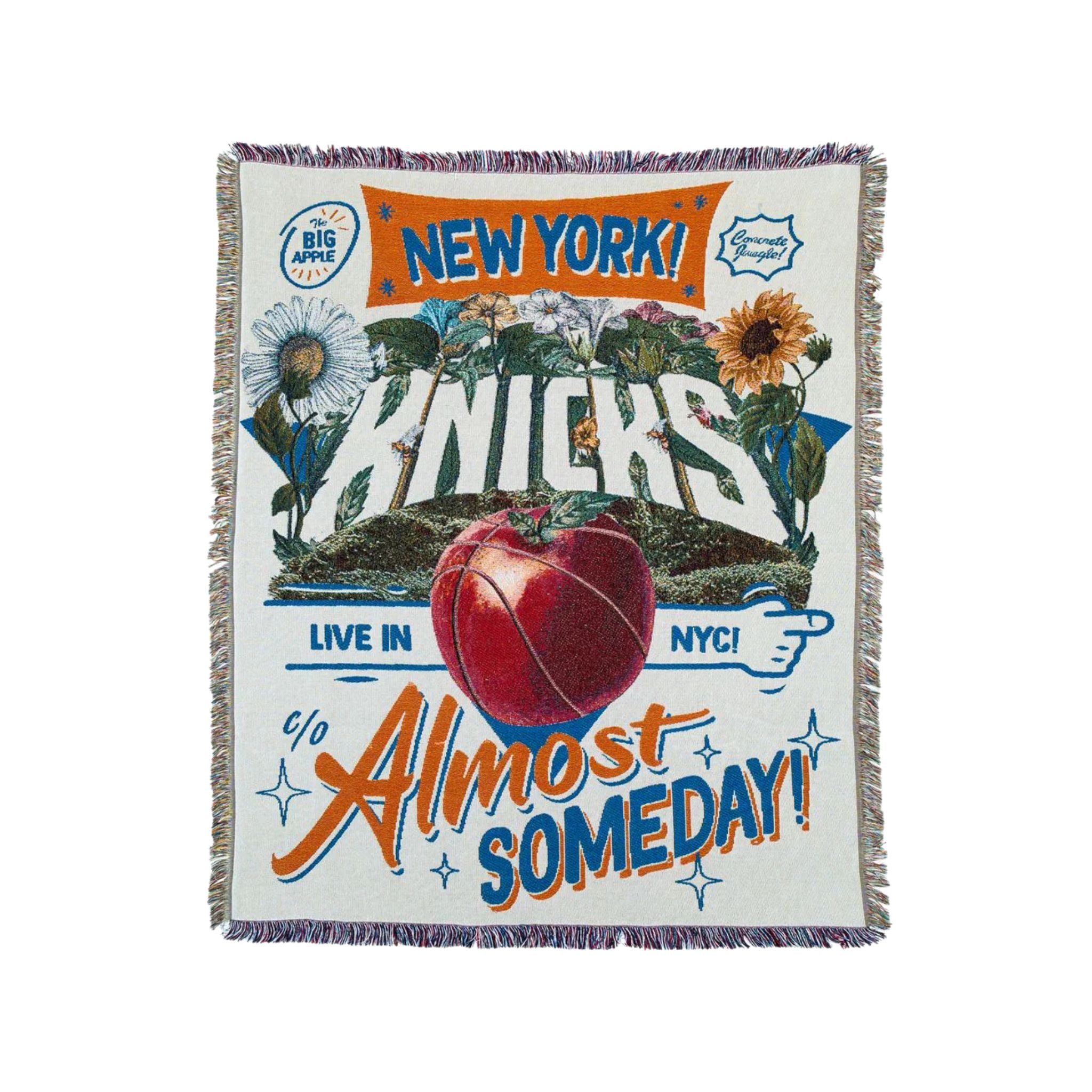 ALMOST SOMEDAY NY KNICKS TAPESTRY BLANKET