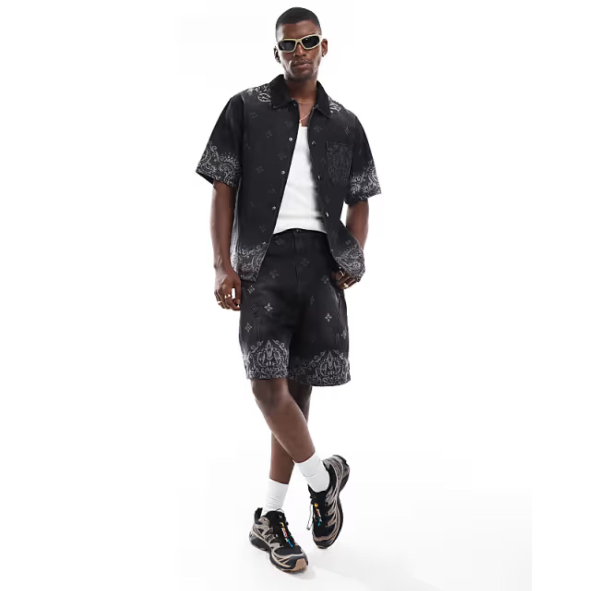 CRIMINAL DAMAGE LPDS LASER PRINT DENIM SHIRT