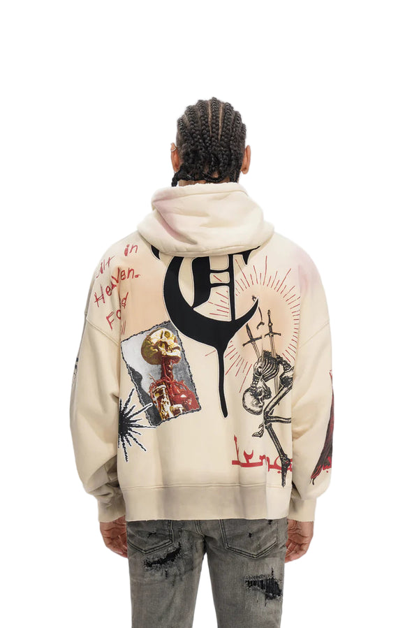 TRNCHS | Forged In Fire Hoodie (Off White)