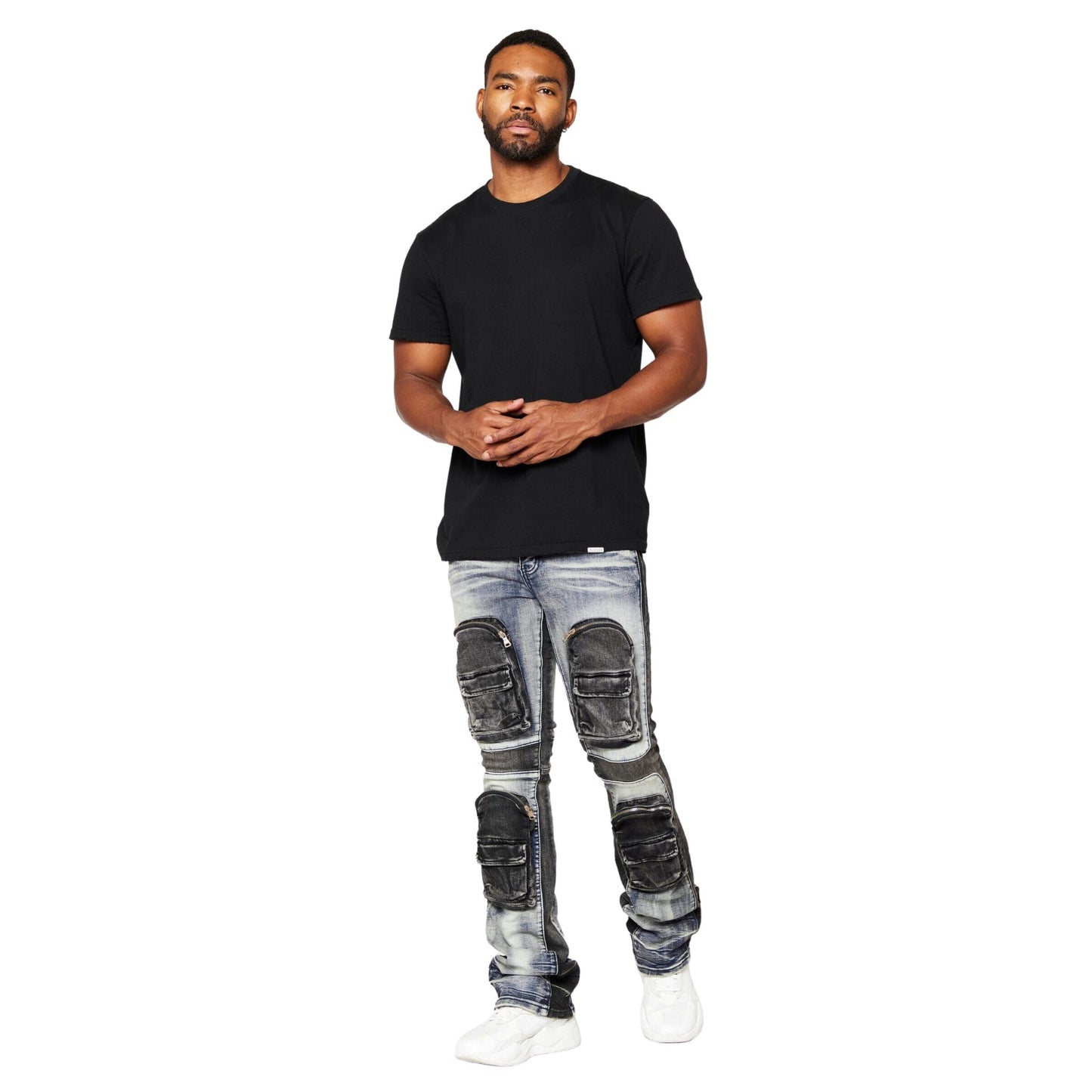 VALABASAS "DUAL SOLDIER" DENIM STACKED