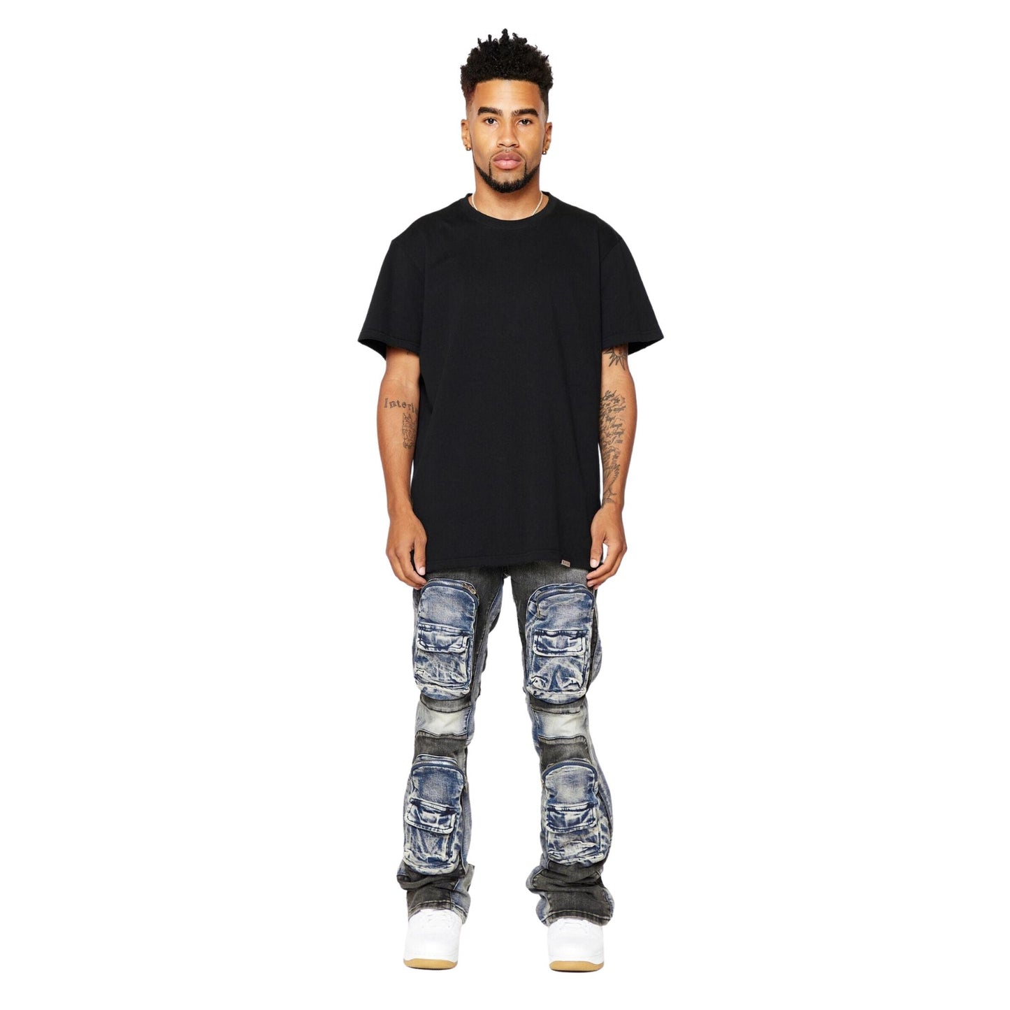 VALABASAS "DUAL SOLDIER" DENIM STACKED