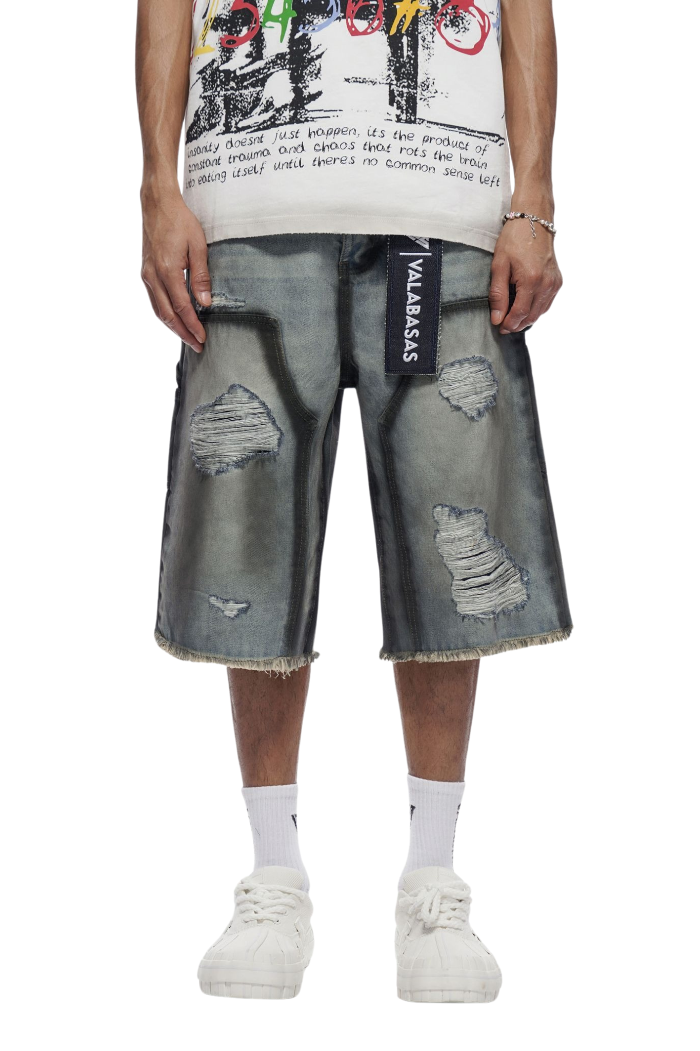 VALABASAS | "Revolt" Baggy Denim Shorts