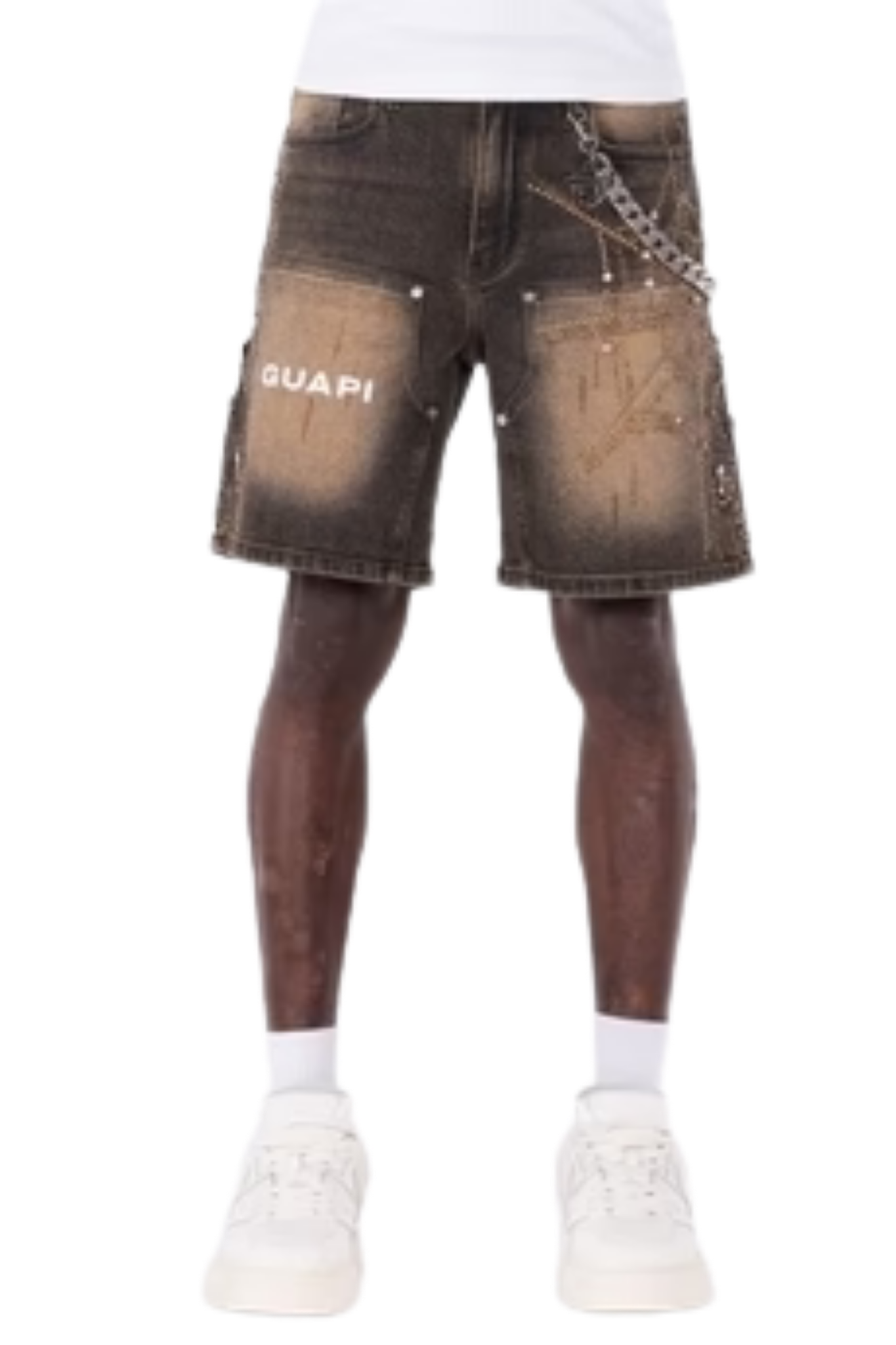 GUAPI | Vintage Brown Spider Shorts