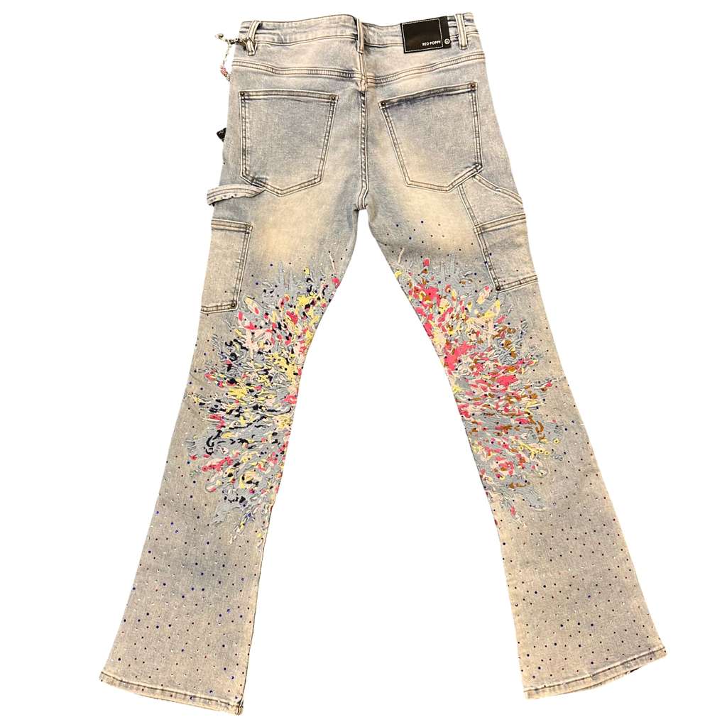 Red Poppy Men's Light Wash Jeans