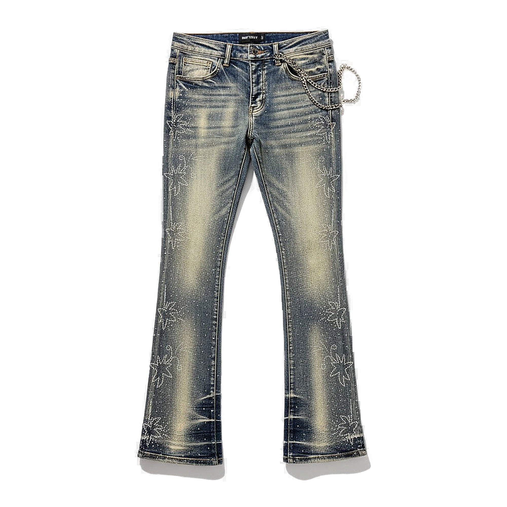 Red Poppy Faded Wash Jeans