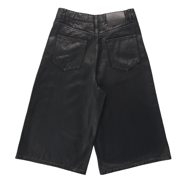 Syair Black Waxed Canvas Shorts