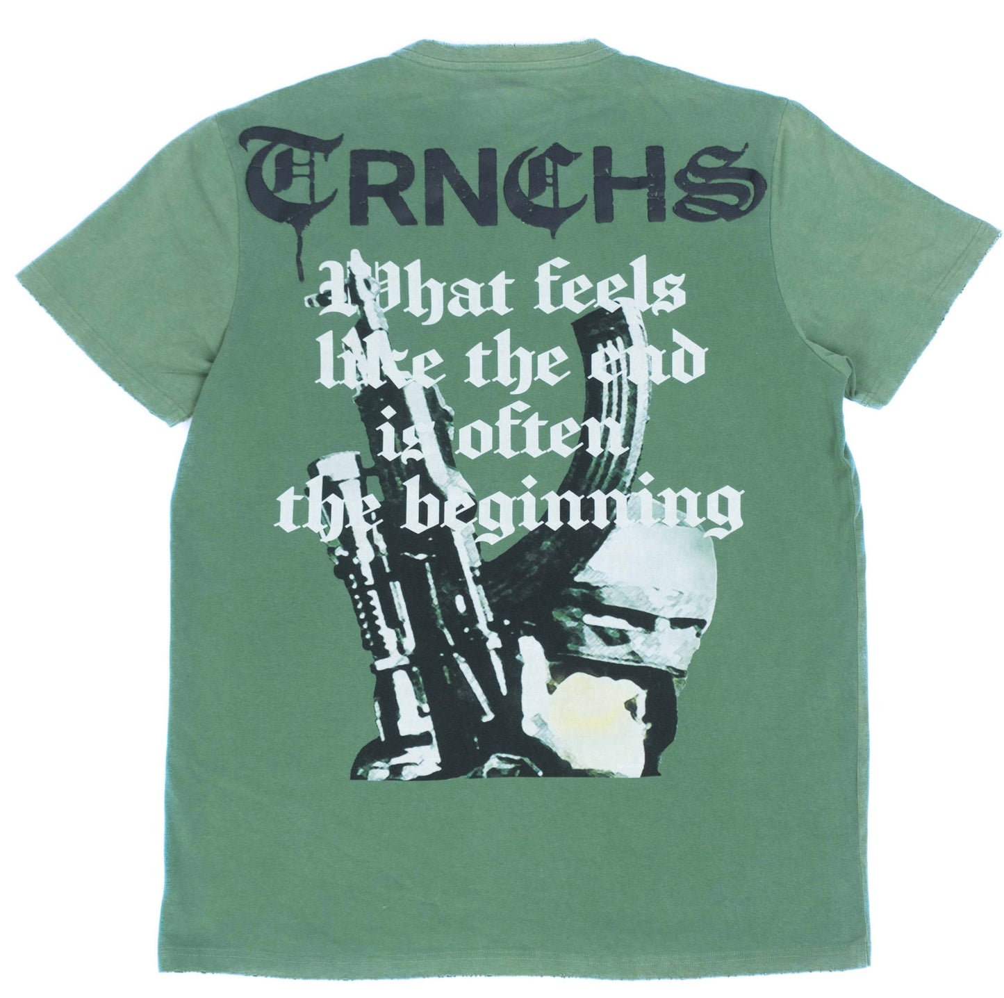 Trnchs TEE "Masked Solider" Vintage Olive Green
