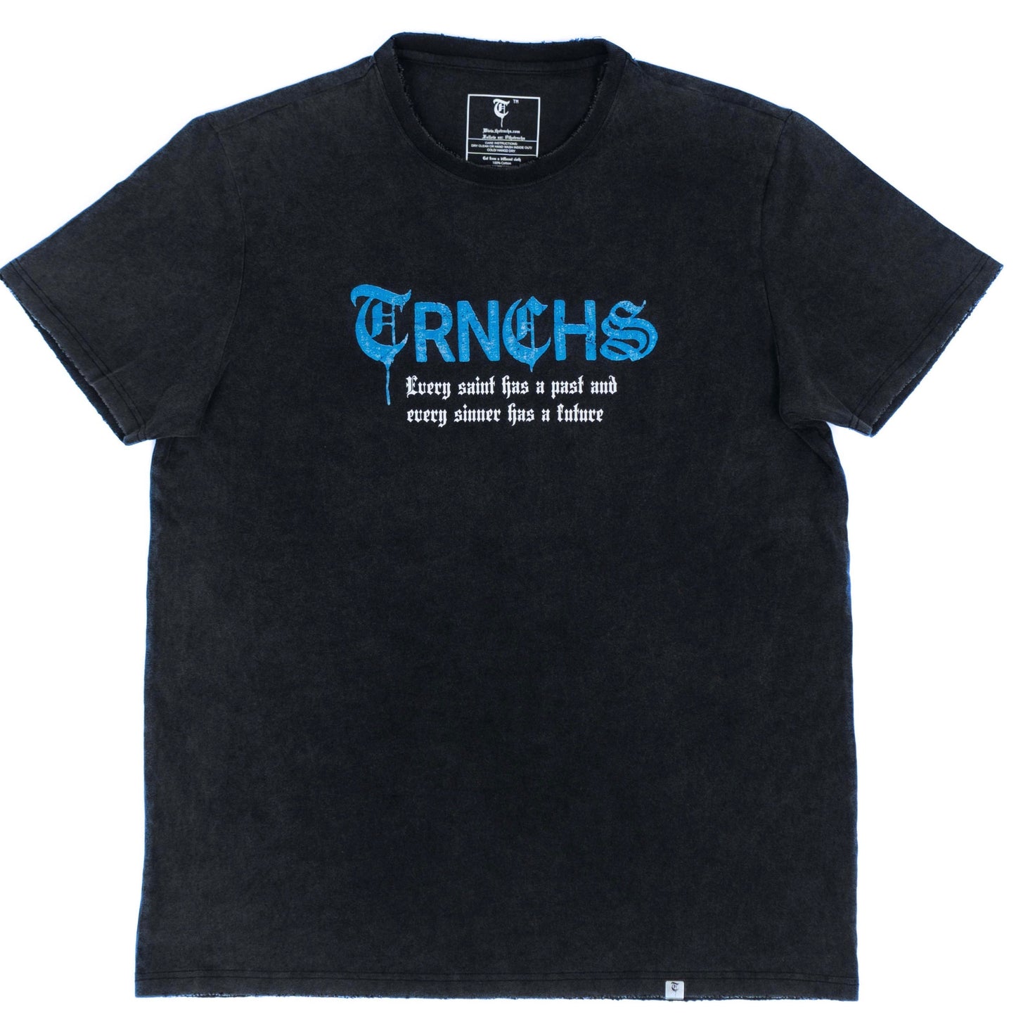 Trnchs TEE "Blue Demon" Vintage Black