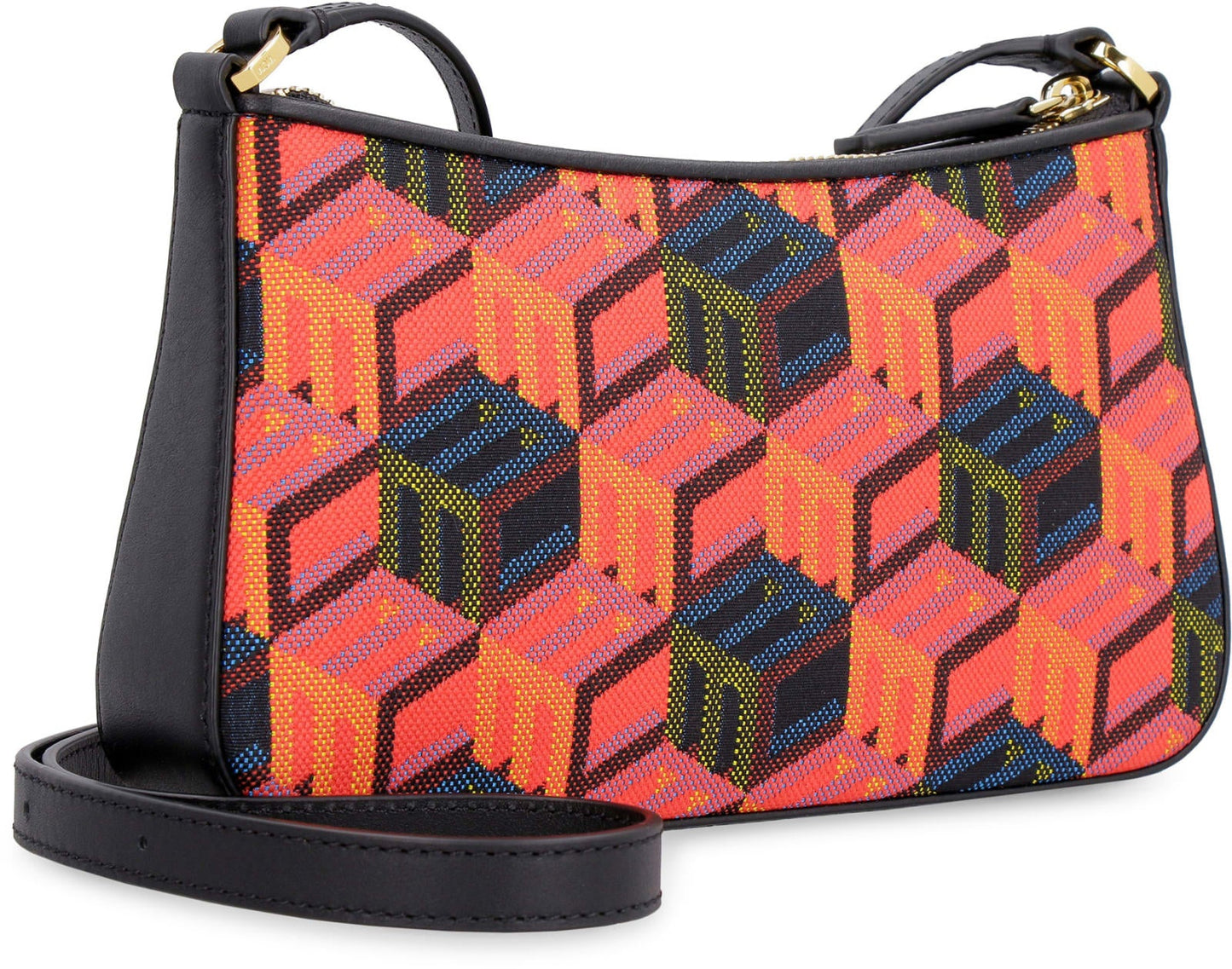 MCM Monogram Zip-Up Mini Shoulder Bag
