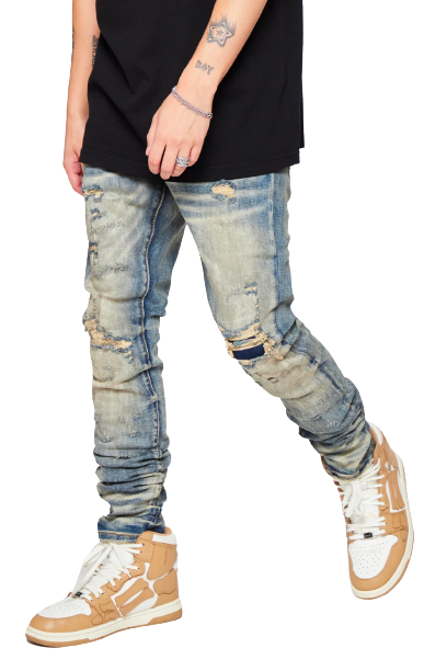 6TH NBRHD "DIRT ROAD" DENIM SKINNY