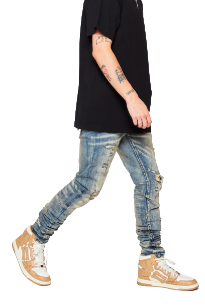 6TH NBRHD "DIRT ROAD" DENIM SKINNY