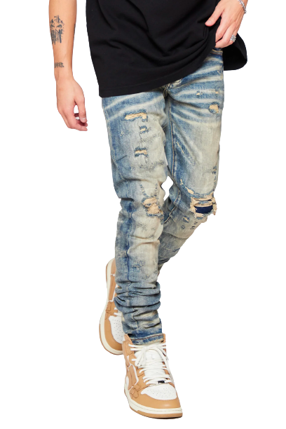 6TH NBRHD "DIRT ROAD" DENIM SKINNY