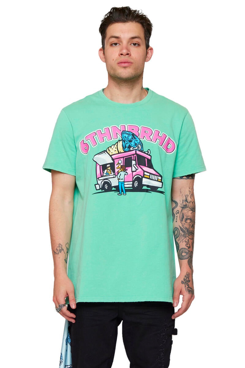 6TH NBRHD Ice Cream Tee - Mint
