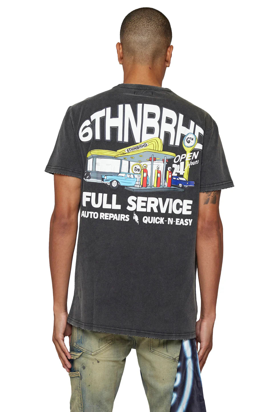 6THNBRHD TEE "FULL SERVICE" VINTAGE