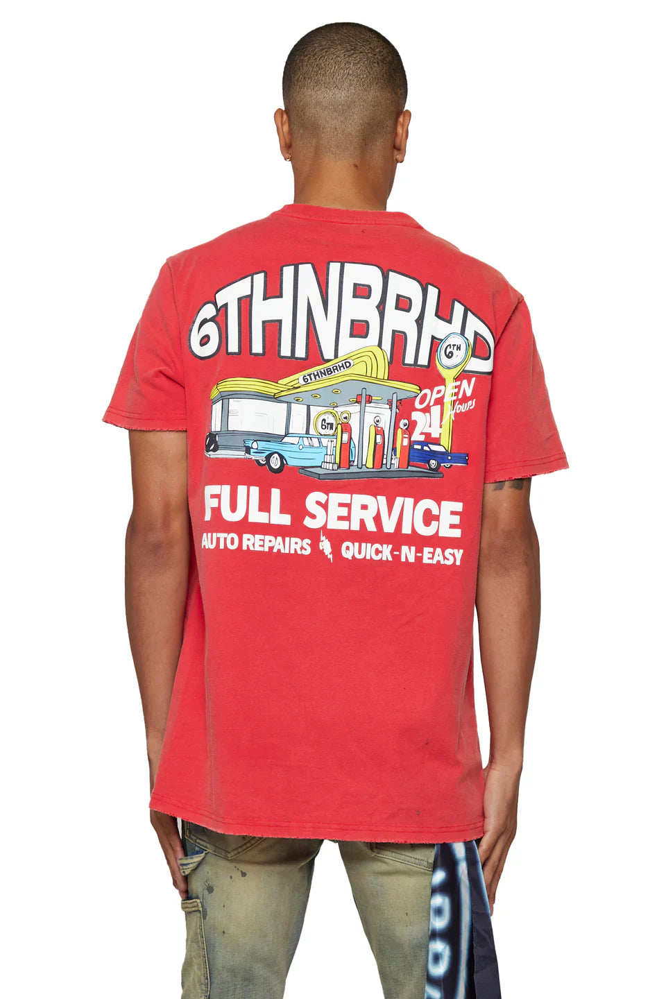 6THNBRHD TEE "FULL SERVICE" VINTAGE