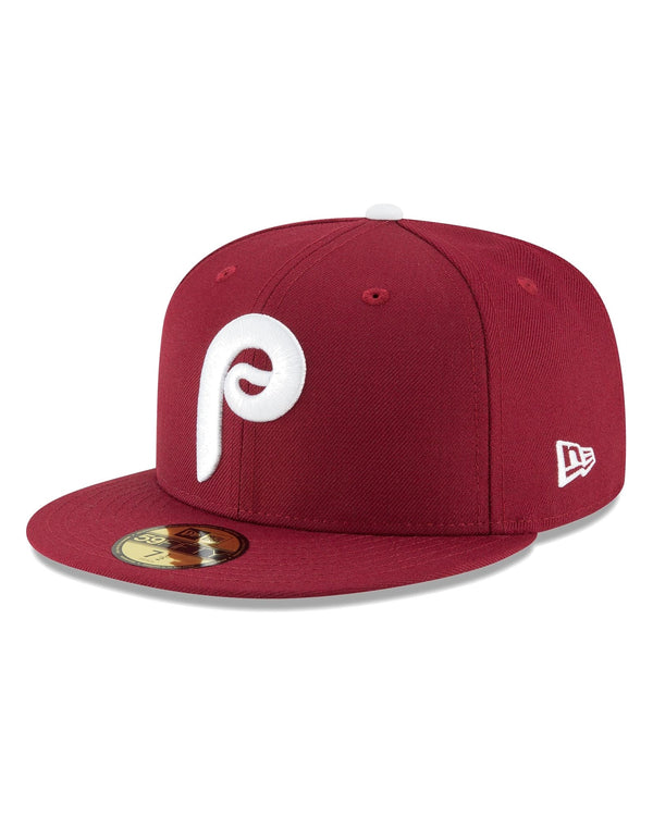 New Era Philadelphia Phillies Cooperstown 59FIFTY fitted hat, maroon