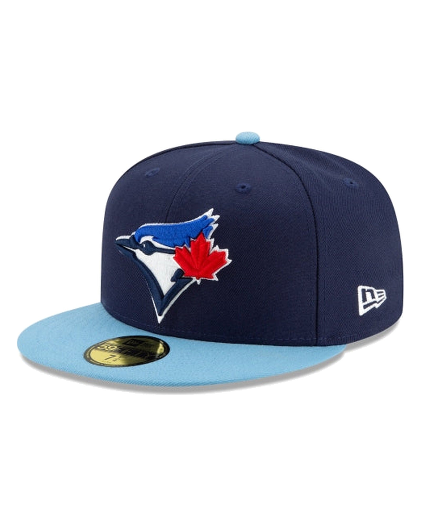 New Era Toronto Blue Jays 59FIFTY fitted hat, navy and light blue