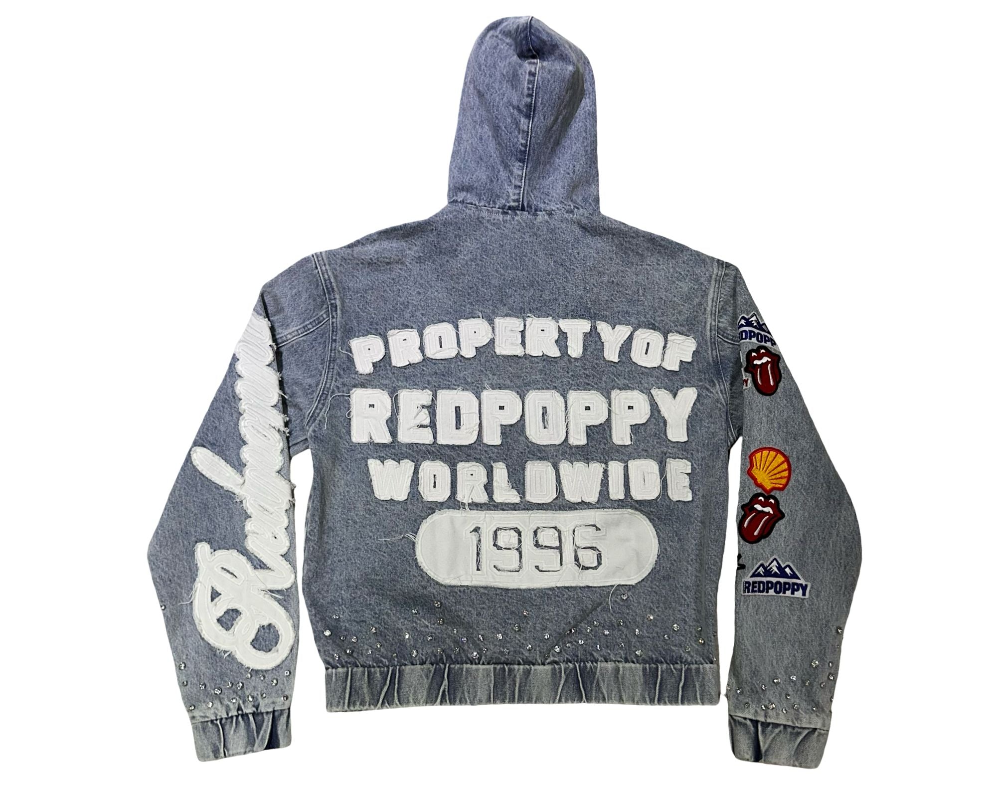 Red Poppy Jacket - Blue