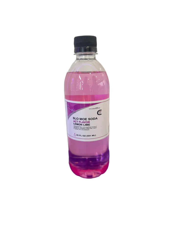 Slo Moe Act Flavor Lemon Lime Soda