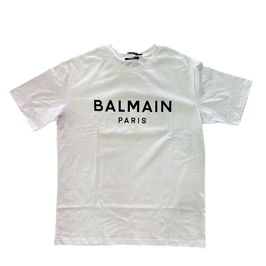 BALMAIN T-shirt In White/Red