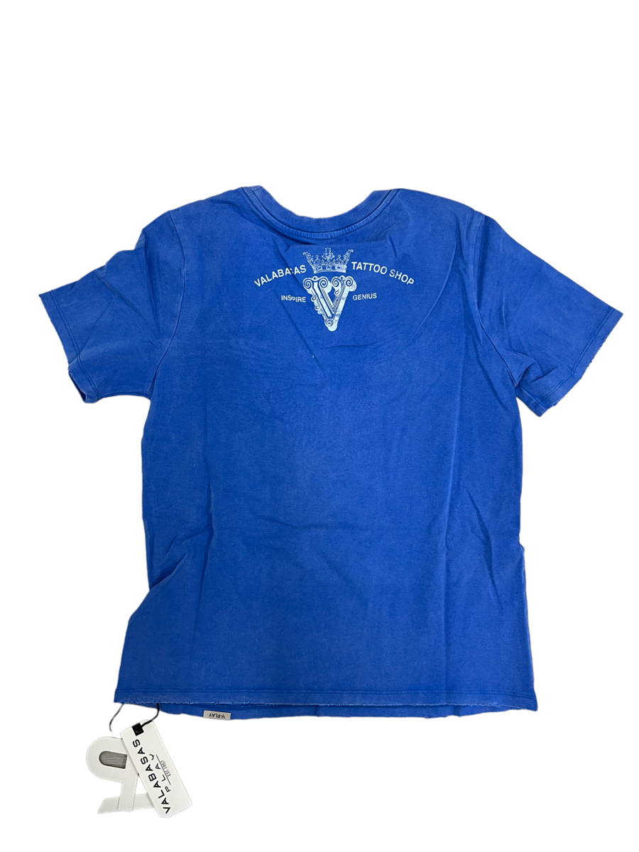 VPLAY TEE “UP ABOVE” VINTAGE BLUE