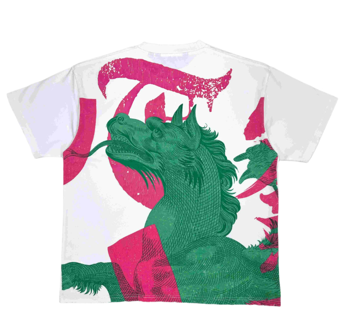 TRNCHS"DRAGON" White Tee