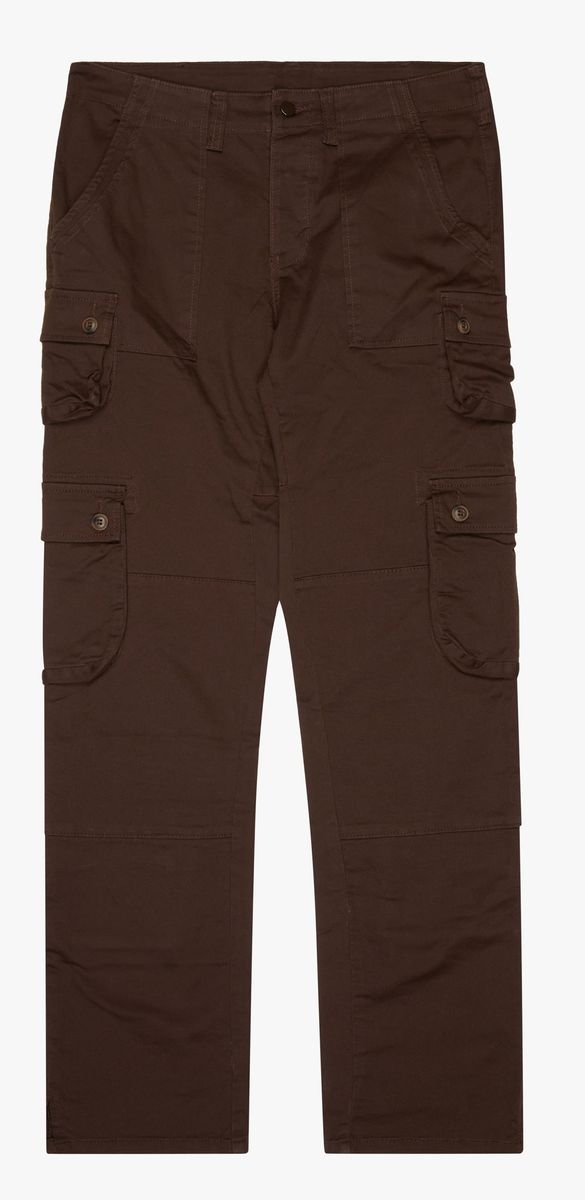 "DUAL" CARGO PANTS - BROWN