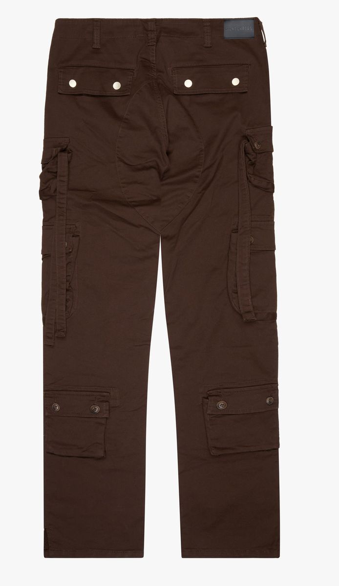 "DUAL" CARGO PANTS - BROWN