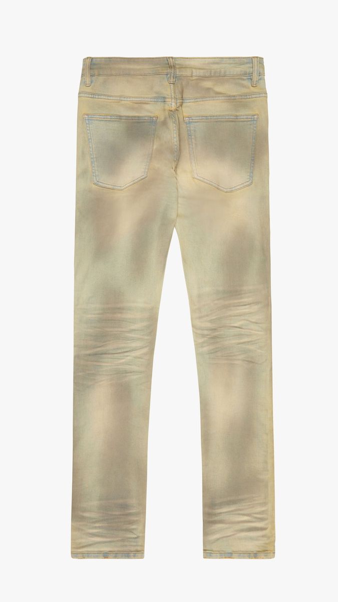 "EVACUATE" 4 WAY STRETCH SKINNY DENIM