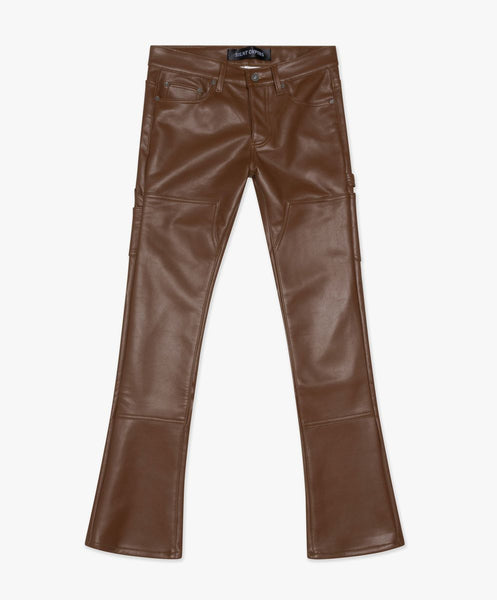 "CUERO" STACKED - BROWN