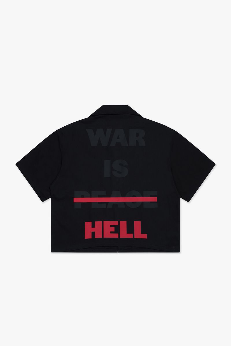 "NO PEACE" BUTTON DOWN
